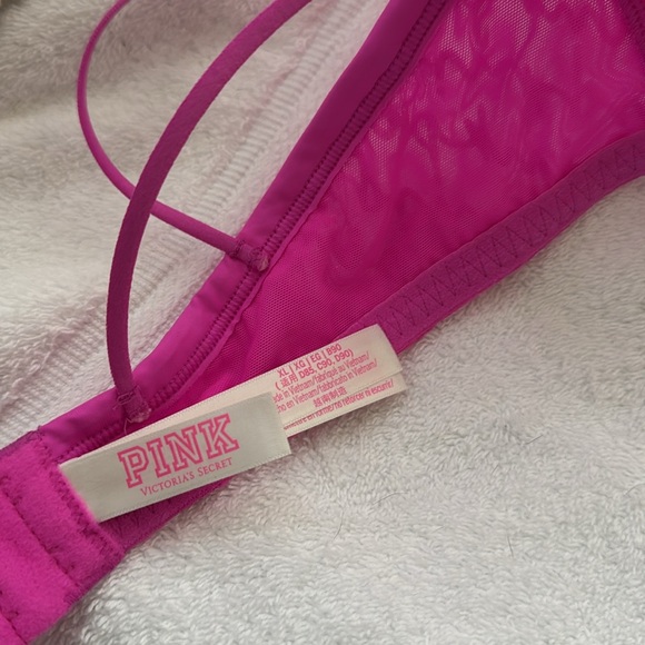 NWT PINK Victoria Secert XL Push-up Bra - Picture 2 of 6
